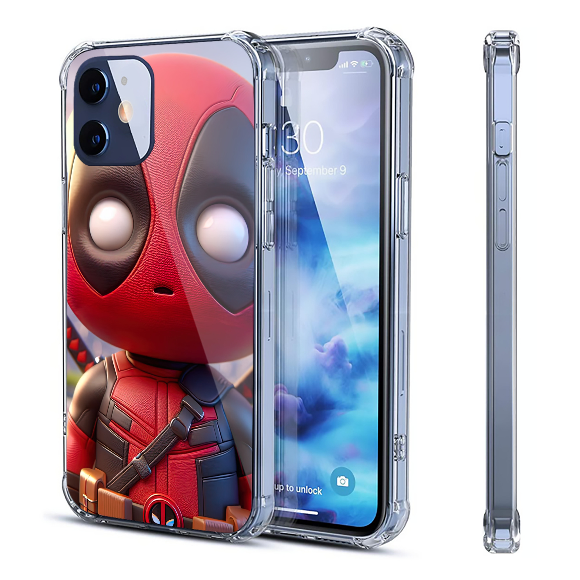 （画像用） Deadpool デッドプール 【iPhone 12シリーズ対応】透明スマホケース（クリアソフトケース）